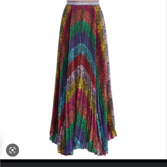 Alice + Olivia Dresses & Skirts - Alice Olivia Rainbow Snakeskin Maxi Skirt